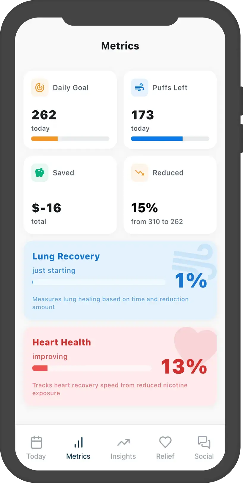 Kaivo App Daily Progress Tracking - Screen 2