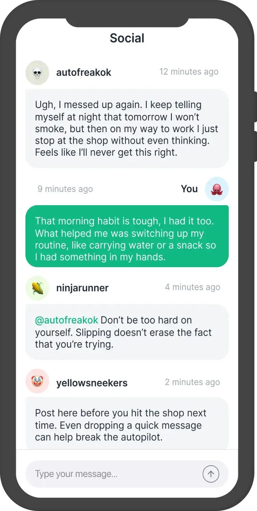 Kaivo App Community Support - Screen 2